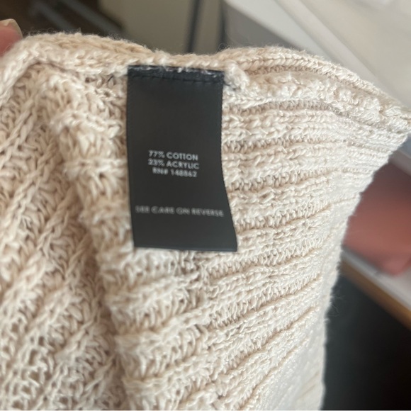 Torrid Open Knit Cardigan Size 1 Cream color - Picture 3 of 4